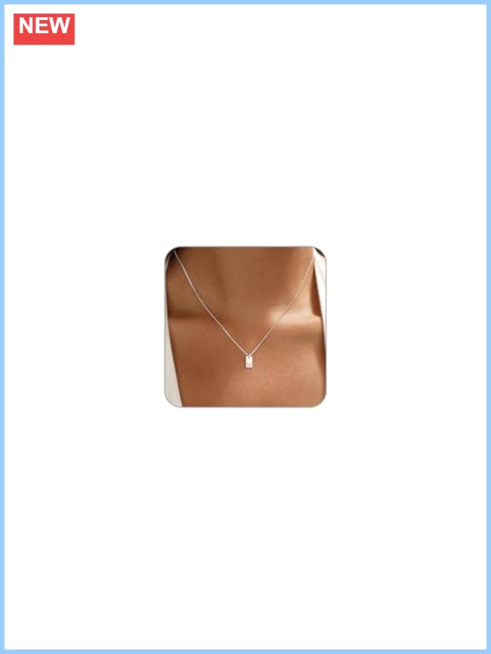 Dainty Silver Initial Necklace Women Letter Pendant 14K Gold Plated